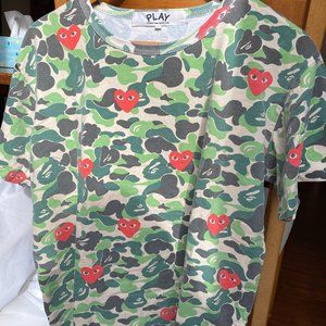 BAPE x Play Comme des Garçons T- Shirt Large